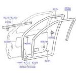 HYUNDAI  ACCENT 95-00 CAM KENAR LASTİĞİ  ÖN DIŞ SOL ACCENT KORE