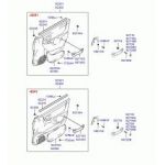 HYUNDAI ACCENT 00-02 CAM KENAR LASTİĞİ  ÖN İÇ SAĞ MİLENYUM 00-02/ADMİRA ACCENT 03-06