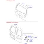 HYUNDAI STAREX BAGAJ KAPAĞI UZUN ŞASE HMC